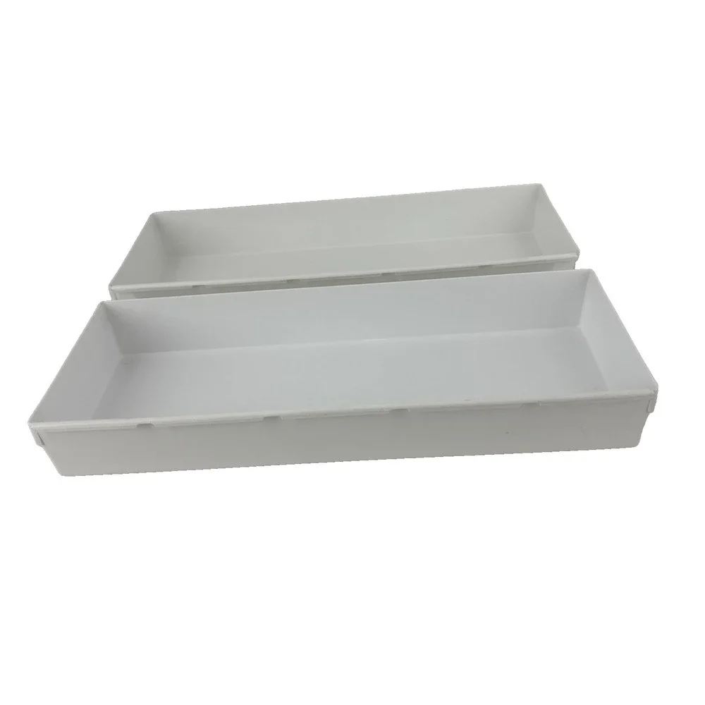Rubbermaid Vintage Drawer Organizer - 15 x 6 x 2 White # 2918 Lot Of 2